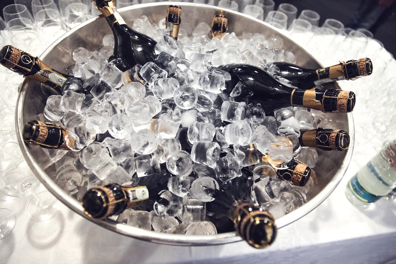 Champagne in an ice bucket