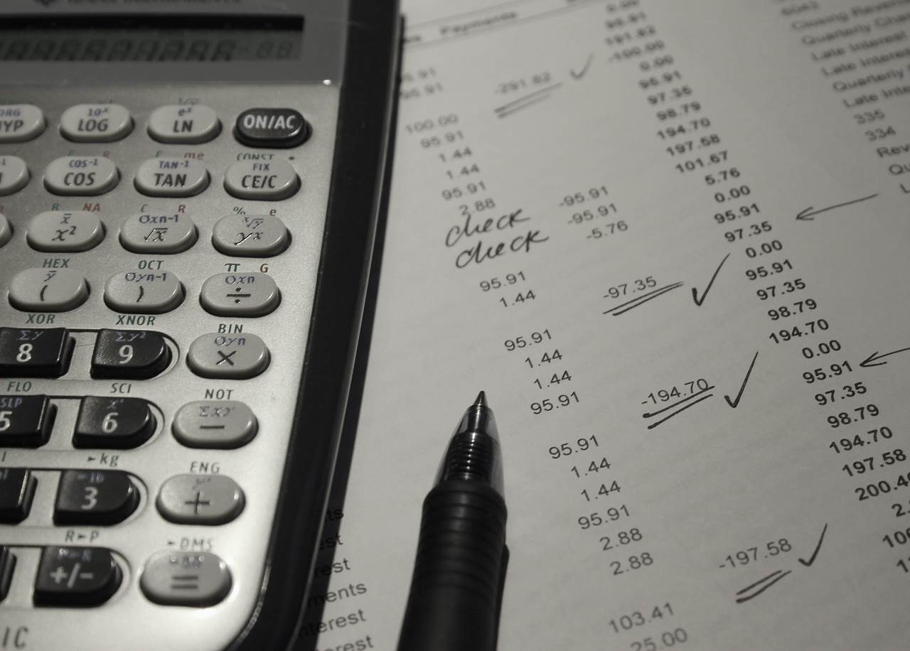 Tax payments with a calculator