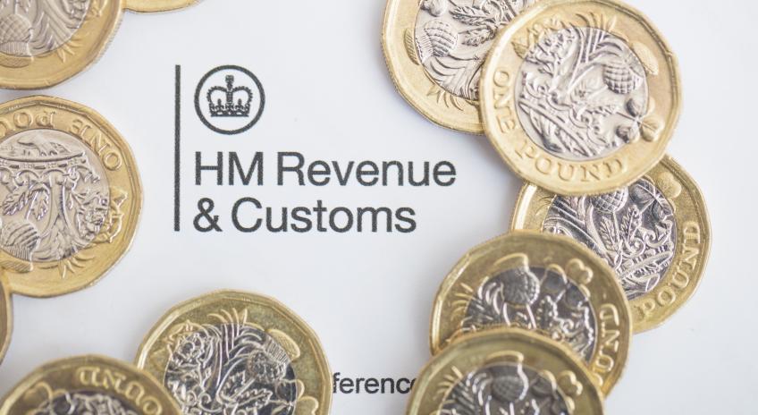 HMRC with pound sterling coins