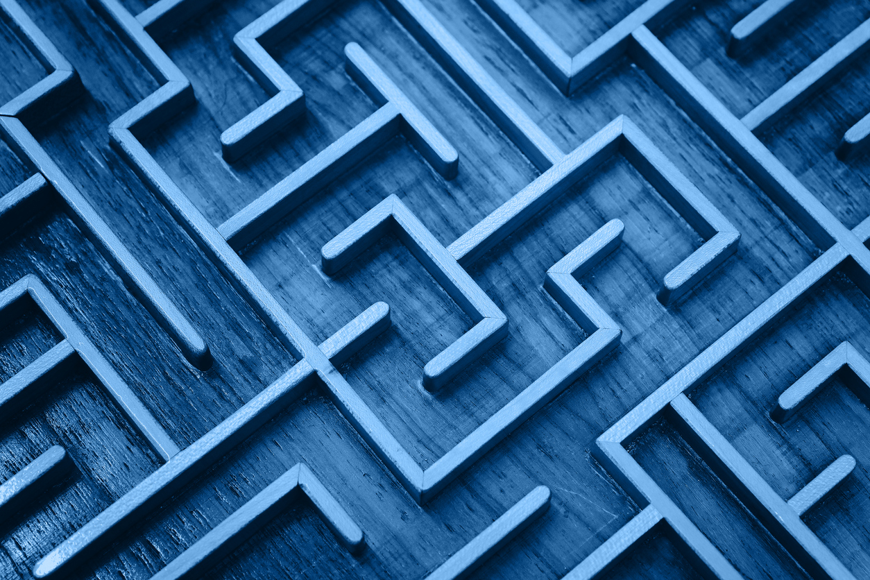 Blue maze