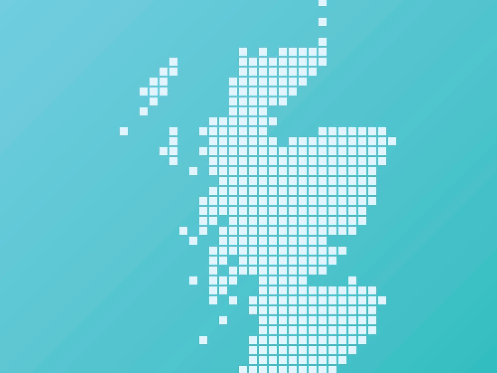 Scotland Map Blue
