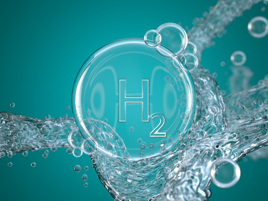Abstract nano molecular structure H2