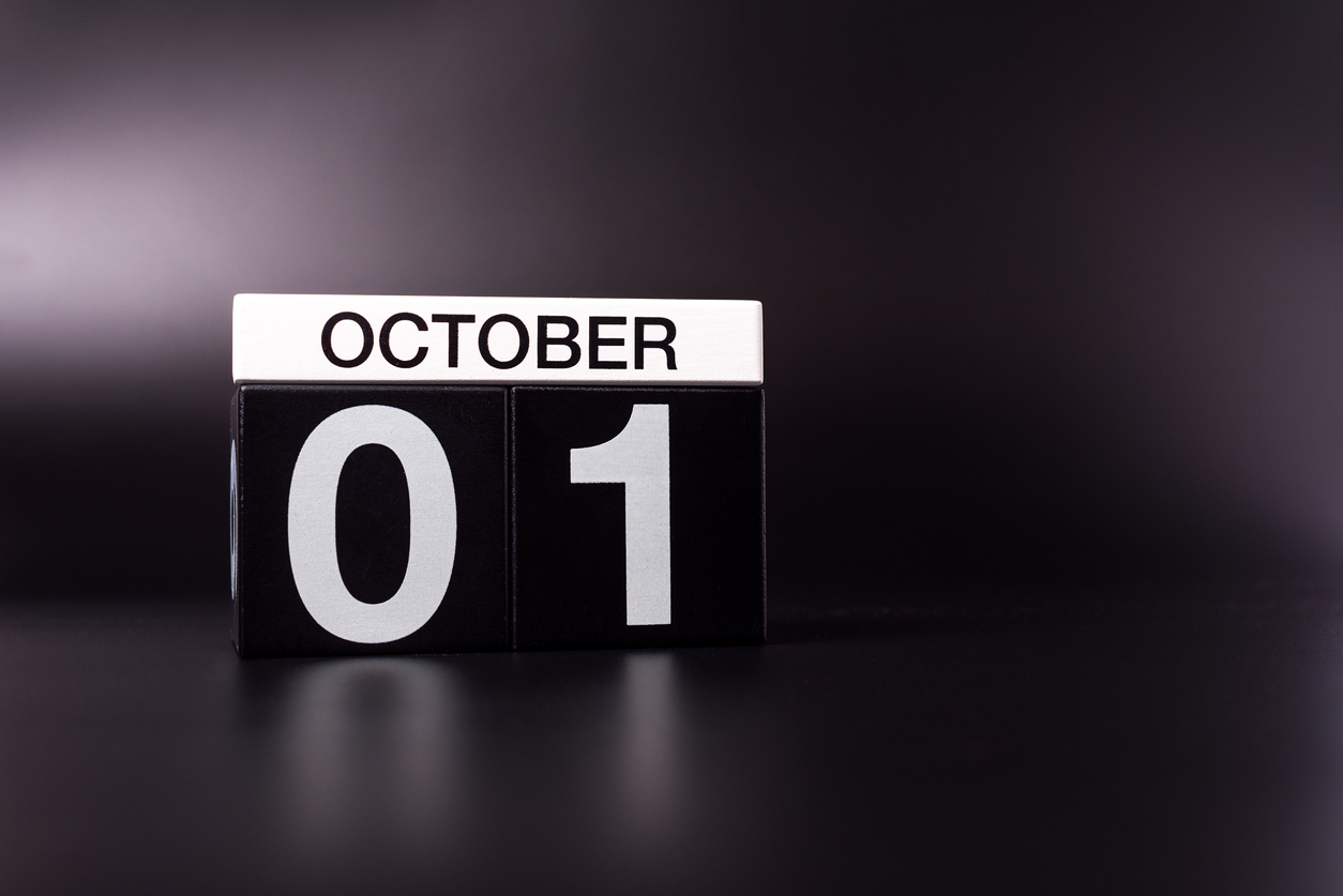 01 October calendar