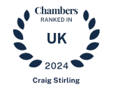 Chambers Ranked in UK 2024 | Craig Stirling