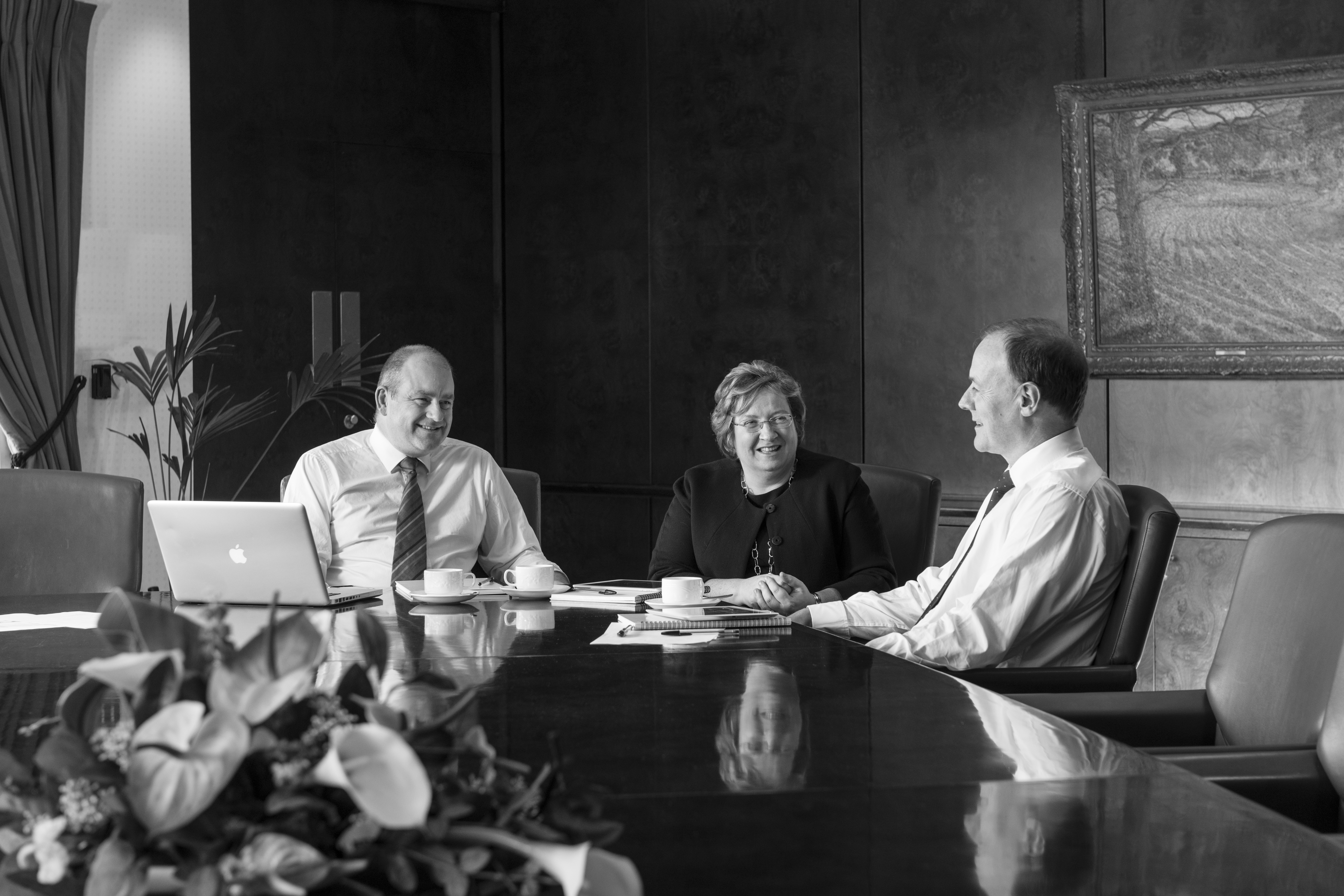 Andy Drane, Sheila Webster, and Andrew Chalmers of Davidson Chalmers Stewart