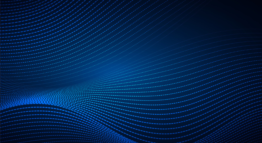 Abstract blue lines